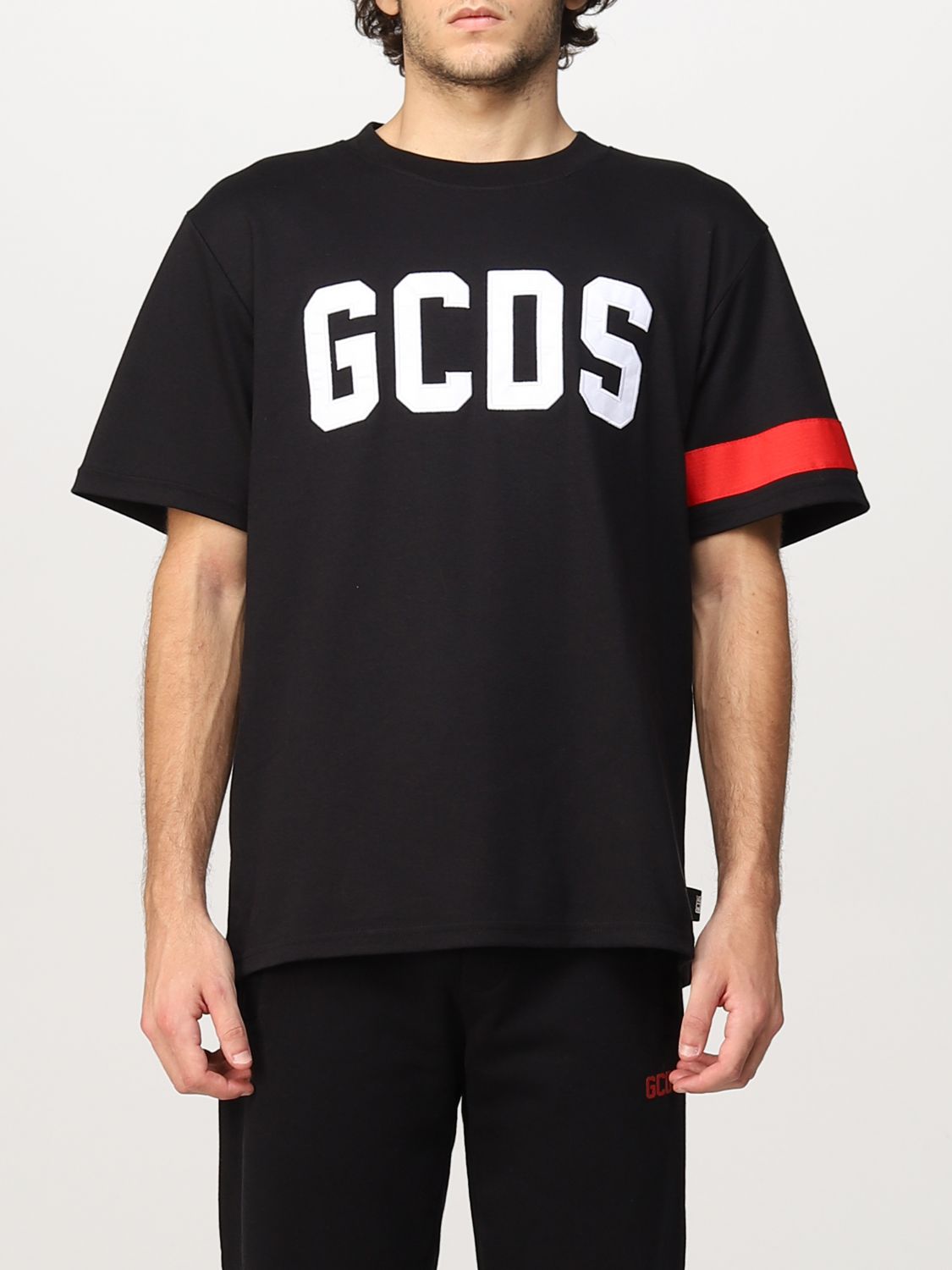 GCDS: T-shirt men - Beige | T-Shirt Gcds CC94M130145 GIGLIO.COM