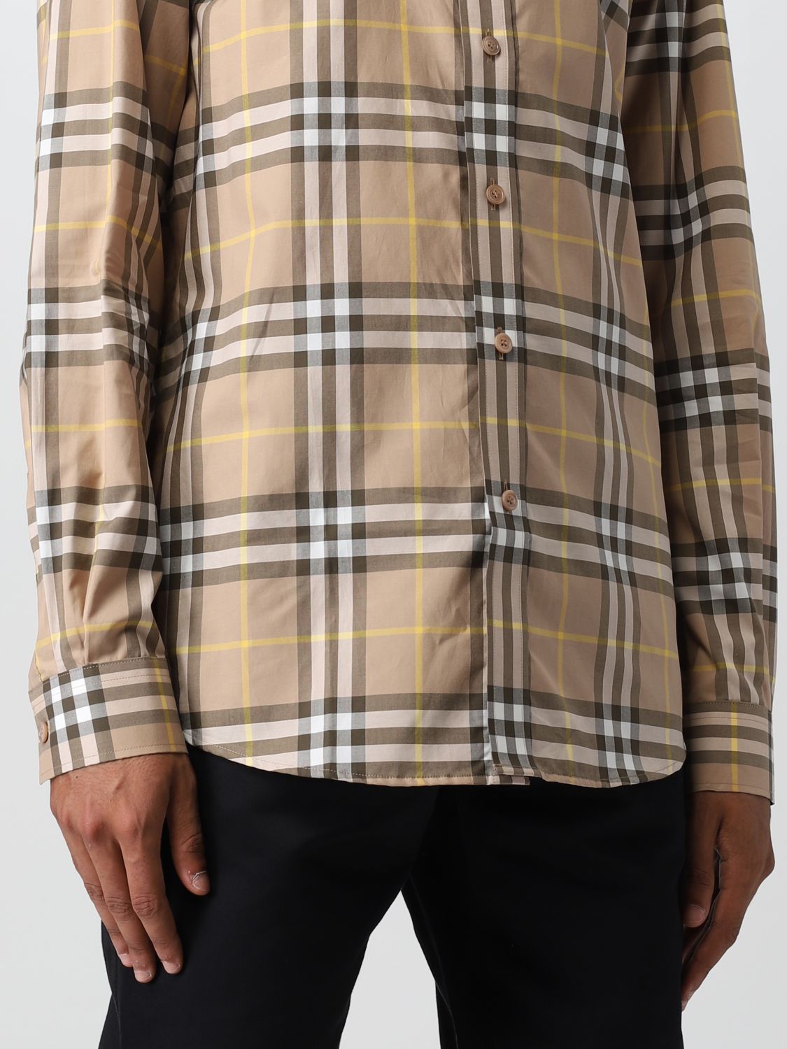 Chemise Burberry: Chemise Burberry homme beige 5