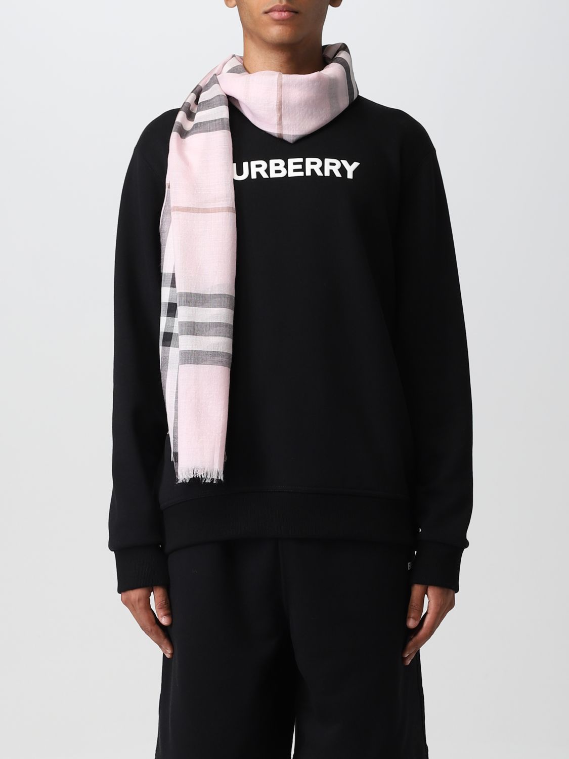 围巾 Burberry: Burberry围巾男士 粉色 2