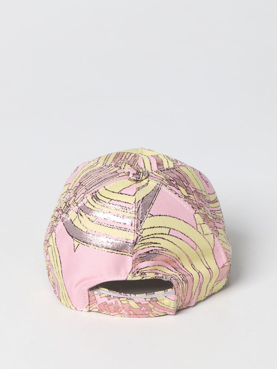 Cappello bimba Emilio Pucci: Cappello Emilio Pucci in cotone con stampa grafica rosa 3
