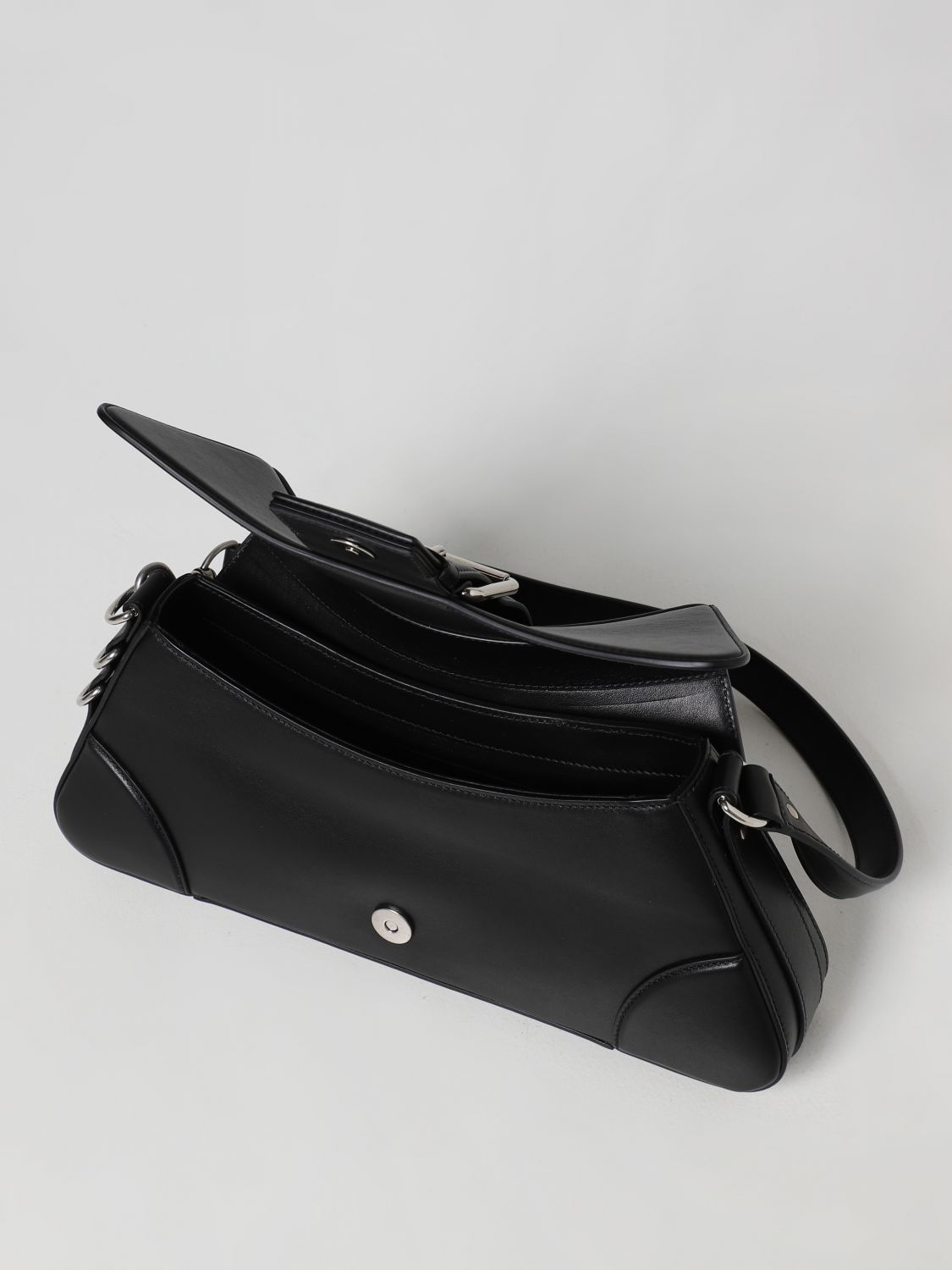 Shoulder bag Balenciaga: Balenciaga Lindsay M leather bag black 4