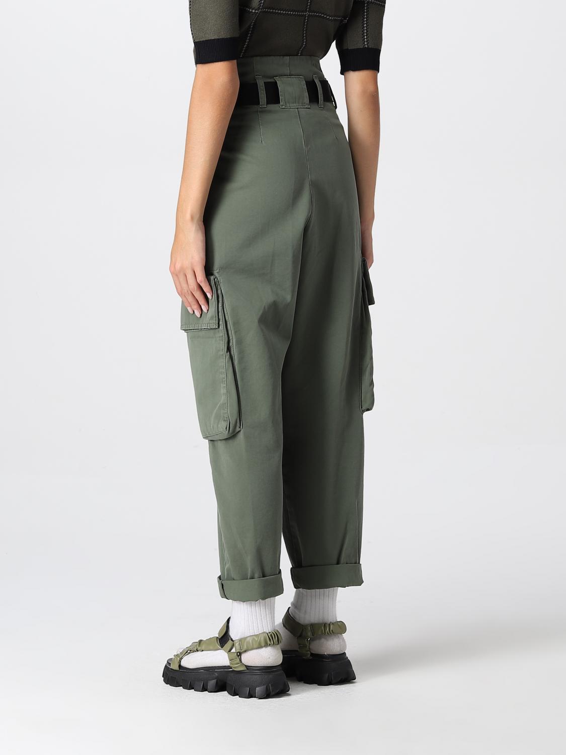 PINKO: pants for woman - Green | Pinko pants 1J1122A0D5 online at