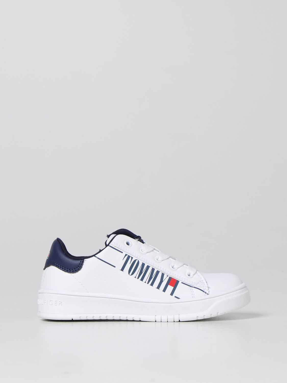 Scarpe Tommy Hilfiger: Sneakers Tommy HIlfiger con logo bianco 1