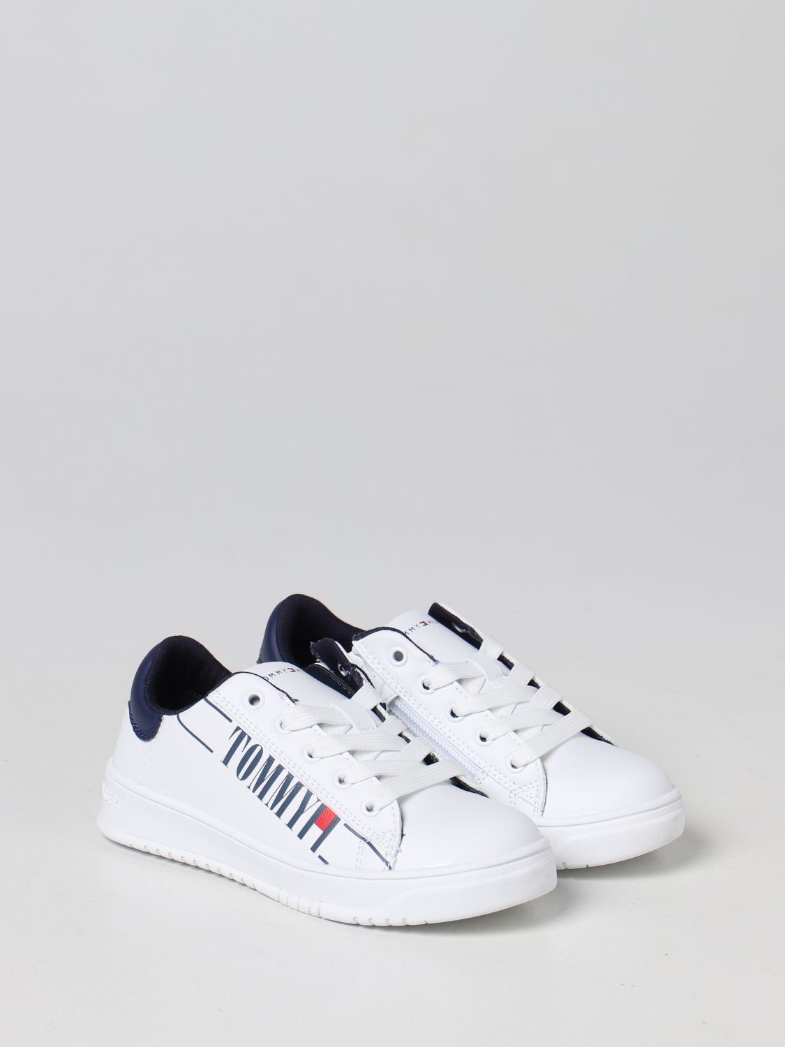 Scarpe Tommy Hilfiger: Sneakers Tommy HIlfiger con logo bianco 2
