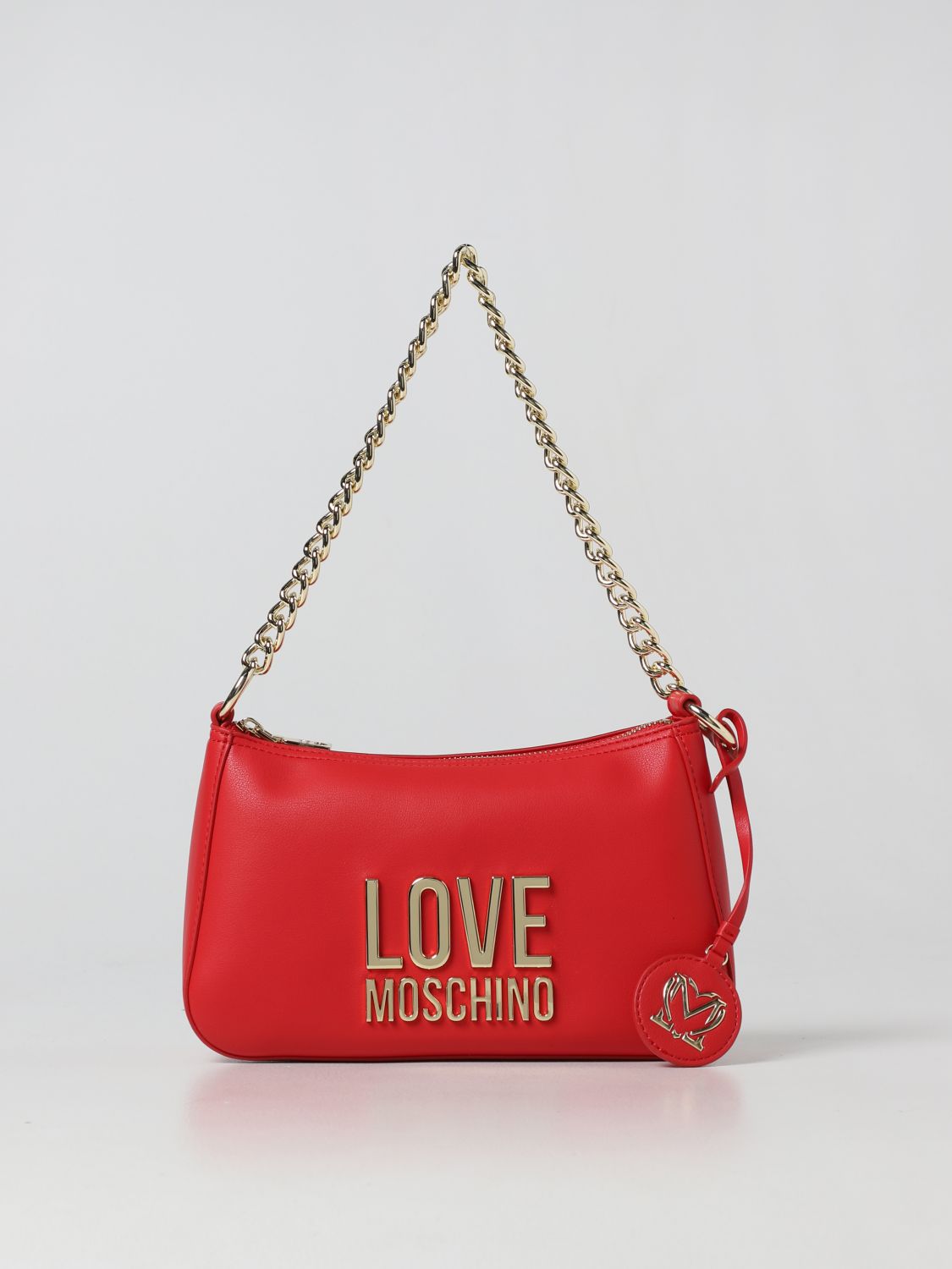 MOSCHINO: Bolso de hombro para mujer, Rojo | Bolso De Love Moschino en en GIGLIO.COM