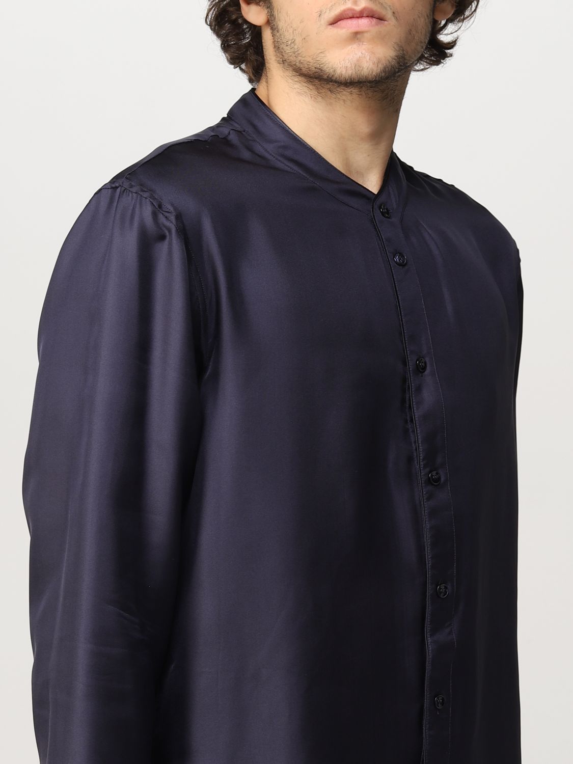 Camisa Giorgio Armani: Camisa Giorgio Armani para hombre azul oscuro 5