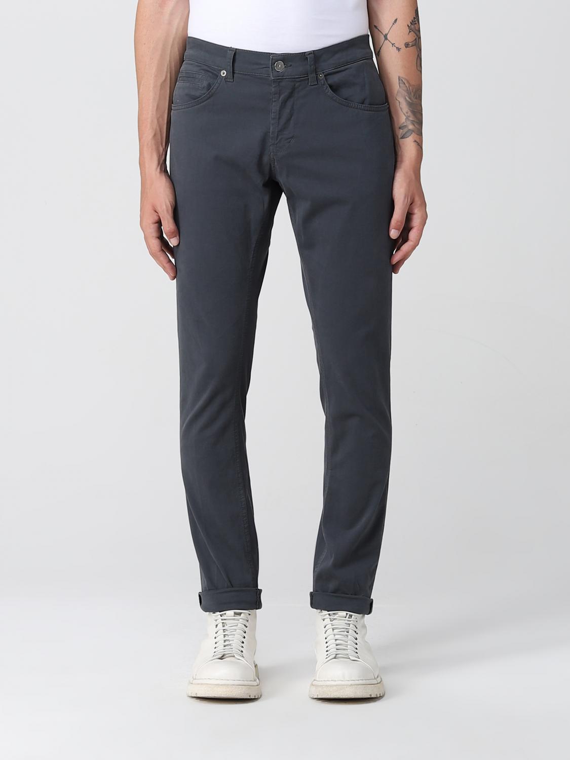 DONDUP: pants for man - Grey | Dondup pants UP232GSE043UPTD online at ...