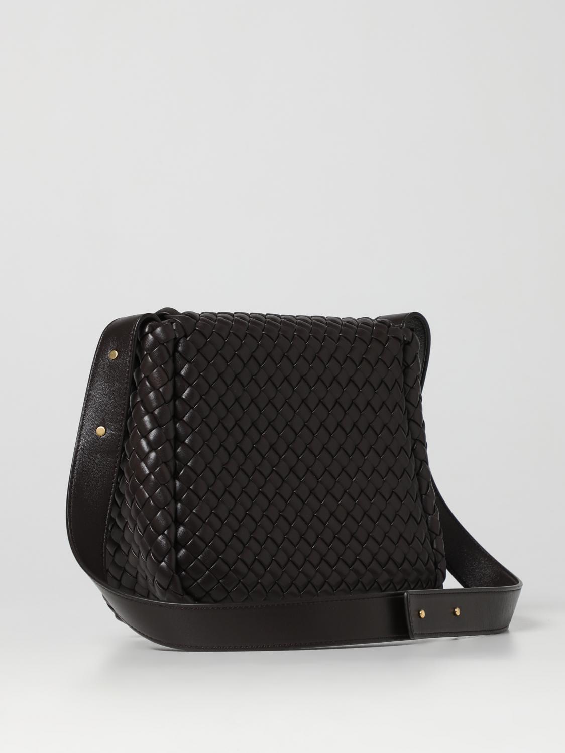 Cobble Mini Leather Shoulder Bag in Brown - Bottega Veneta