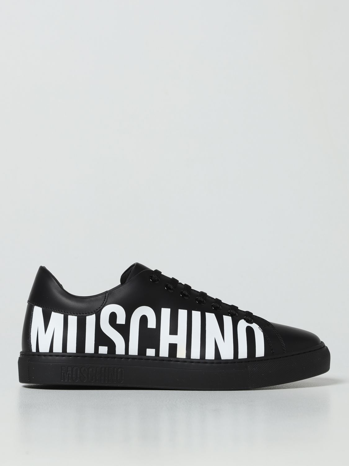 Isaac Wanorde Het pad Moschino Couture Outlet: leather sneakers - Black | Moschino Couture  sneakers MB15012G1FGA0 online on GIGLIO.COM