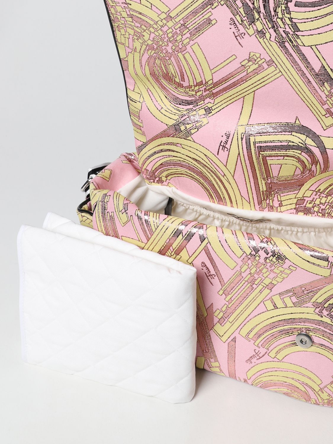 Vari per corredo Emilio Pucci: Diaper bag Emilio Pucci in tessuto con stampa grafica rosa 3