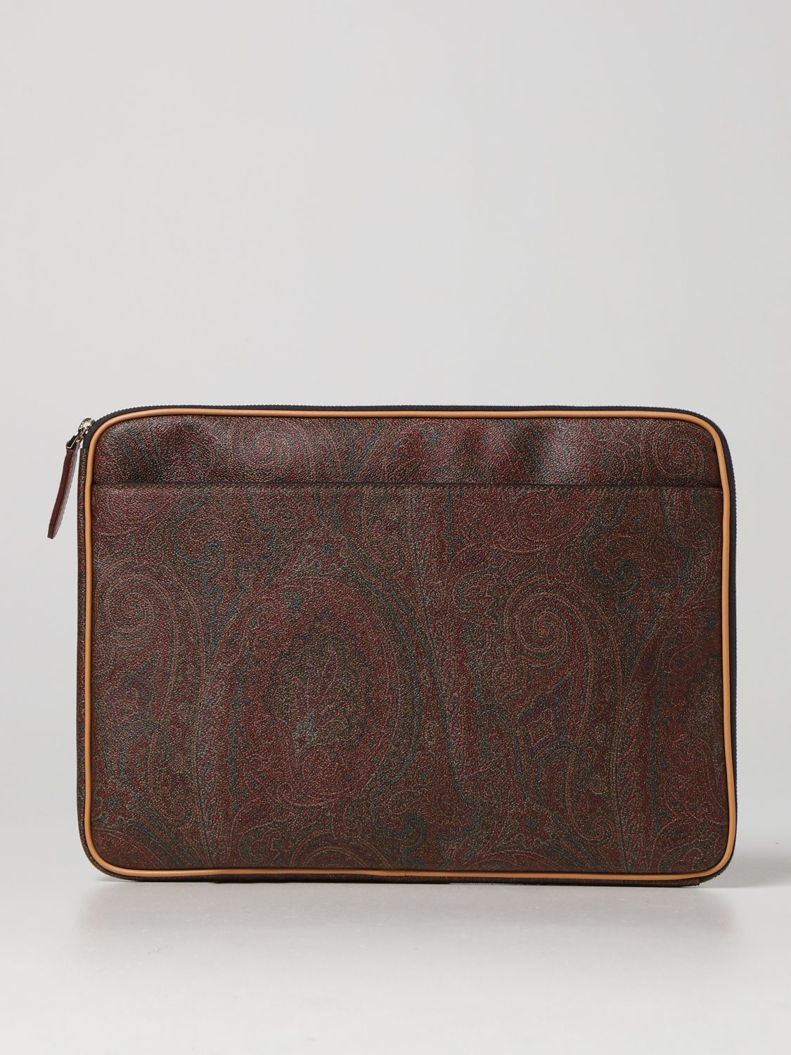 Etro Document Holder With Maxi Jacquard Paisley in Red for Men Mens Bags Briefcases and laptop bags 