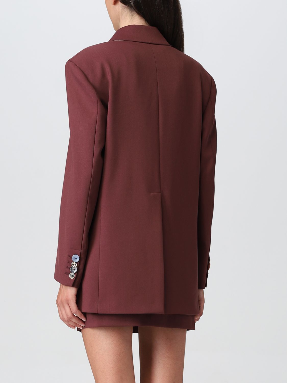 ERIKA CAVALLINI: jacket for woman - Burgundy | Erika Cavallini