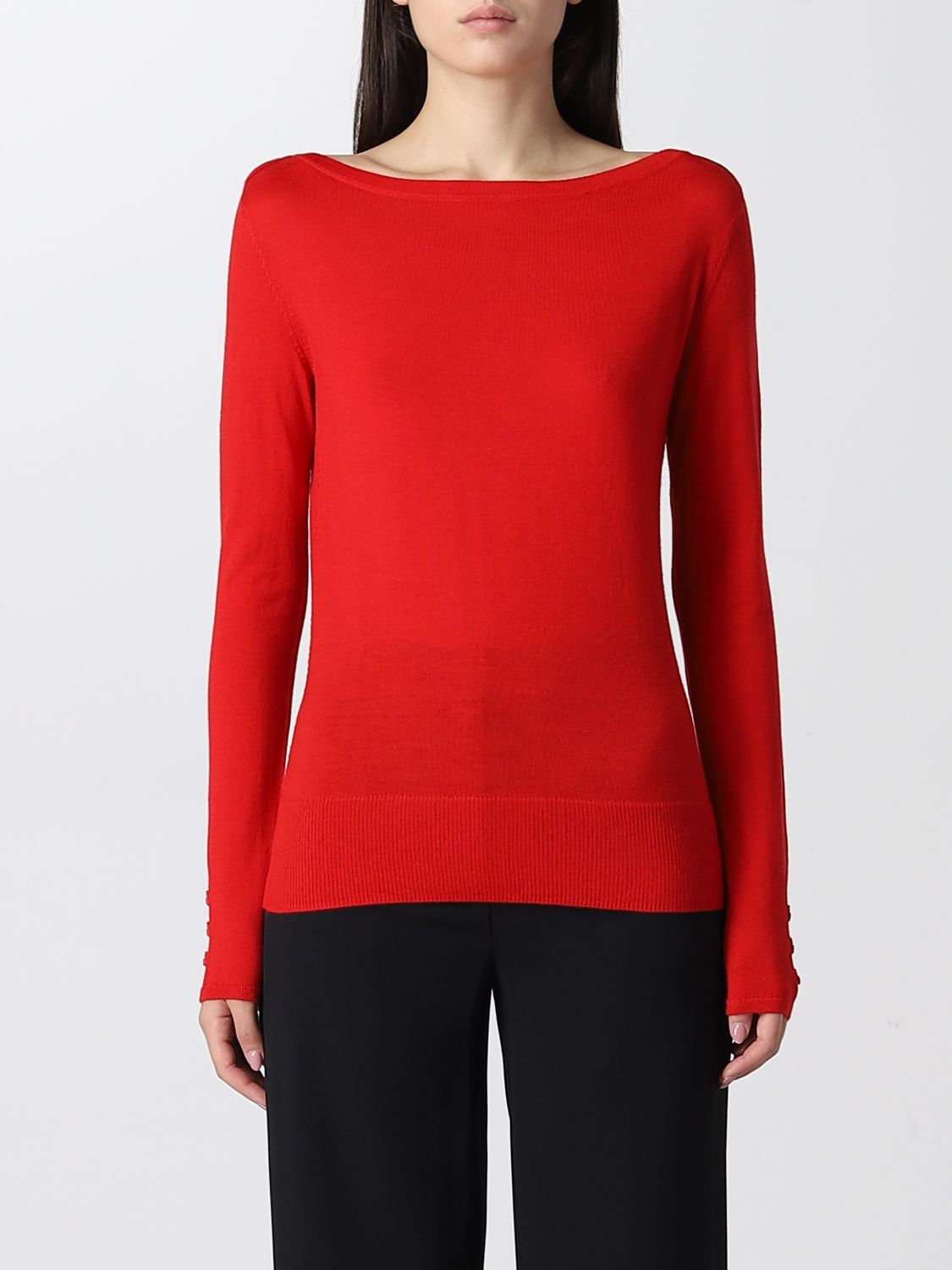 PATRIZIA PEPE: sweater for woman - Red | Patrizia Pepe sweater ...
