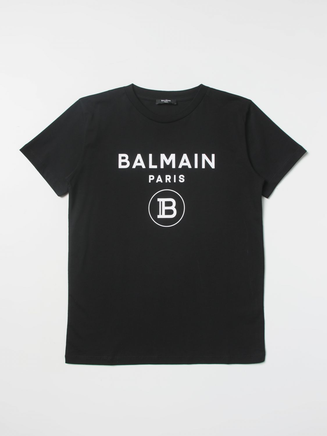 BALMAIN: t-shirt for girls - Black | Balmain t-shirt 6R8Q91Z0082 online ...