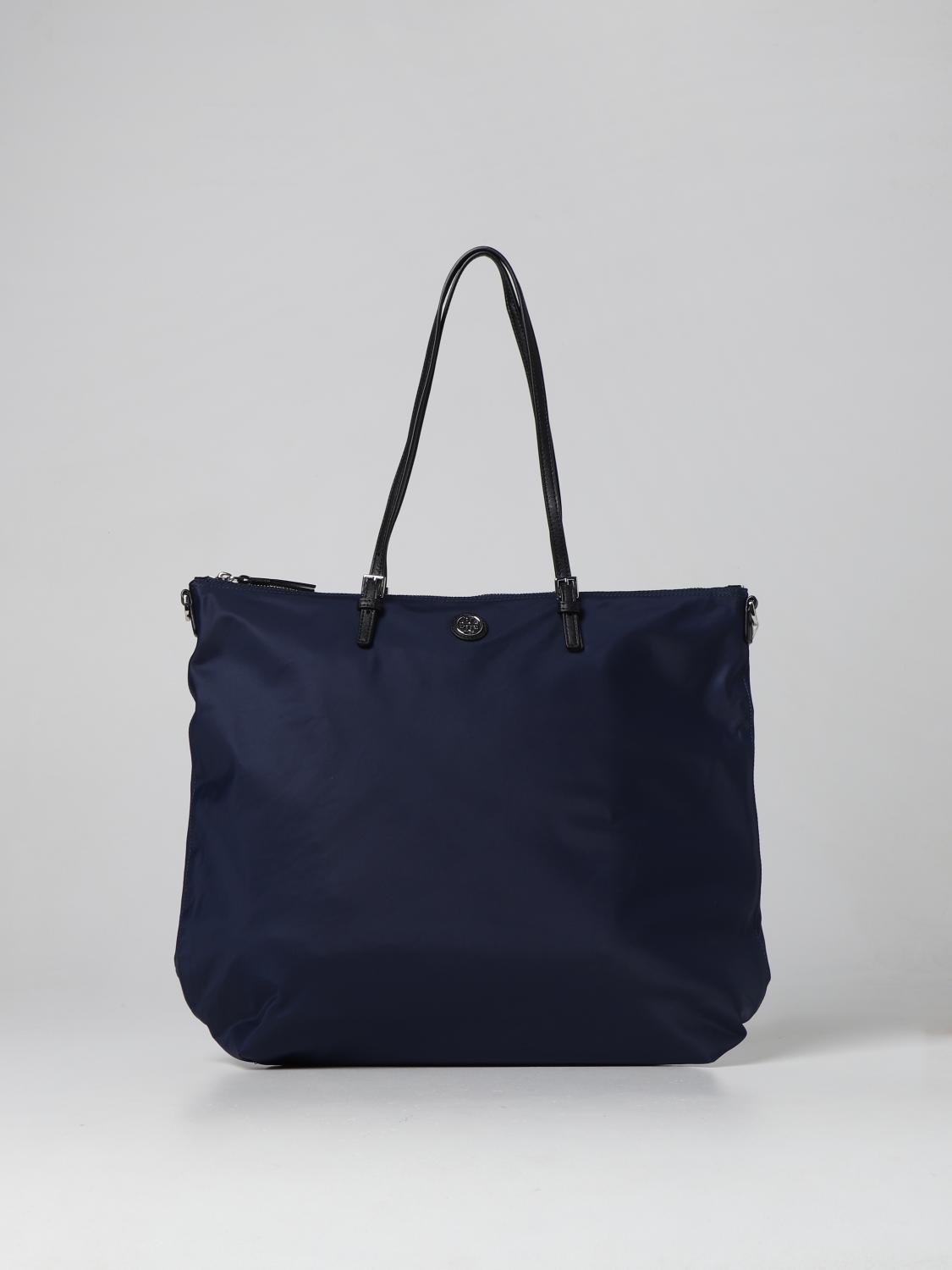 Tory Burch Outlet: Borsa Virginia Tote in nylon riciclato - Blue | Borsa A  Spalla Tory Burch 85063 online su 