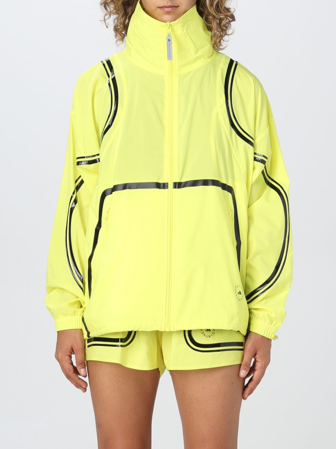 adidas by Stella McCartney Fleece Jacquard Winter Jacket - Yellow