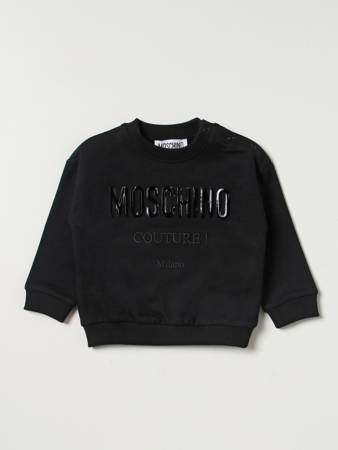 MOSCHINO BABY sweater for baby Black Moschino Baby sweater MUF04JLDA16 online on