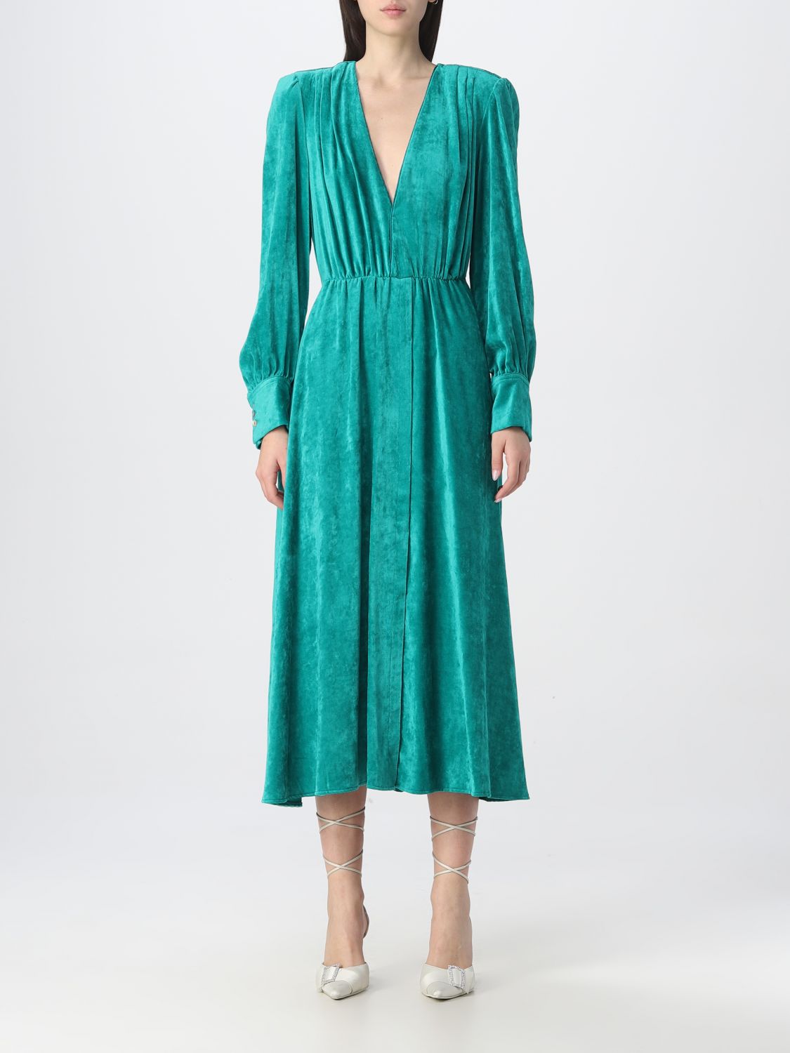 FORTE FORTE: dress for woman - Emerald | Forte Forte dress 9355 online ...