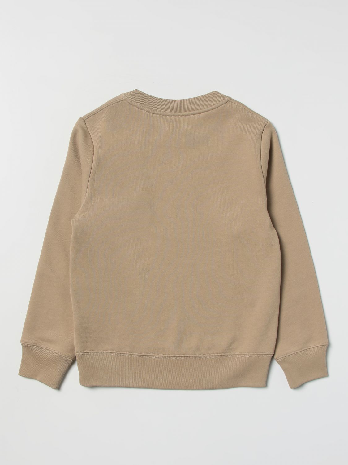 BURBERRY: cotton sweatshirt with logo - Beige | Burberry sweater 8053817  online on 