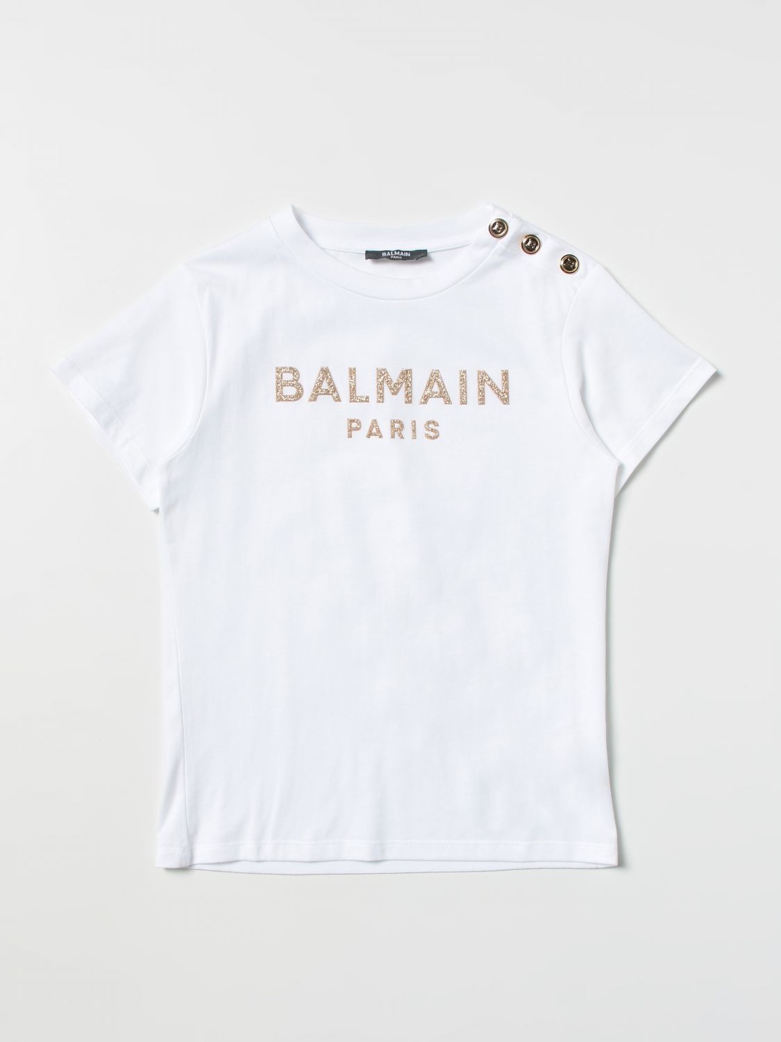 Balmain T-shirt Kids In White | ModeSens