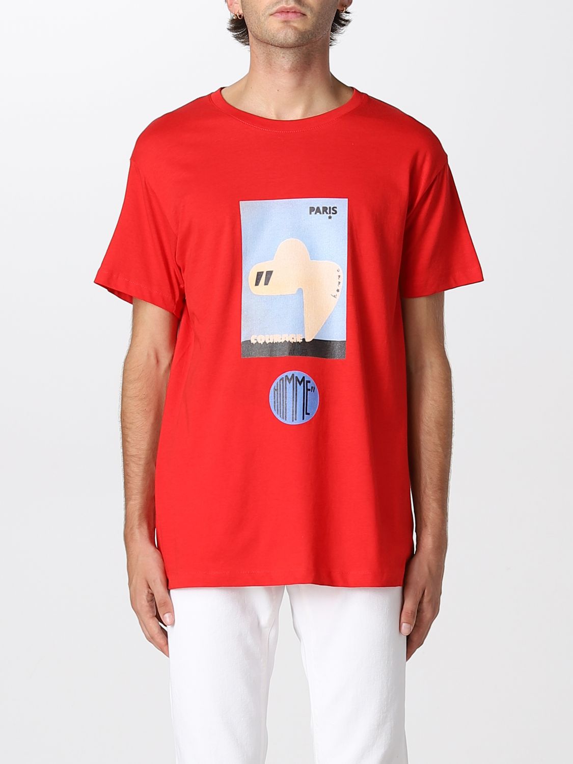 T-shirt Daniele Alessandrini: T-shirt Daniele Alessandrini con stampa grafica rosso 1