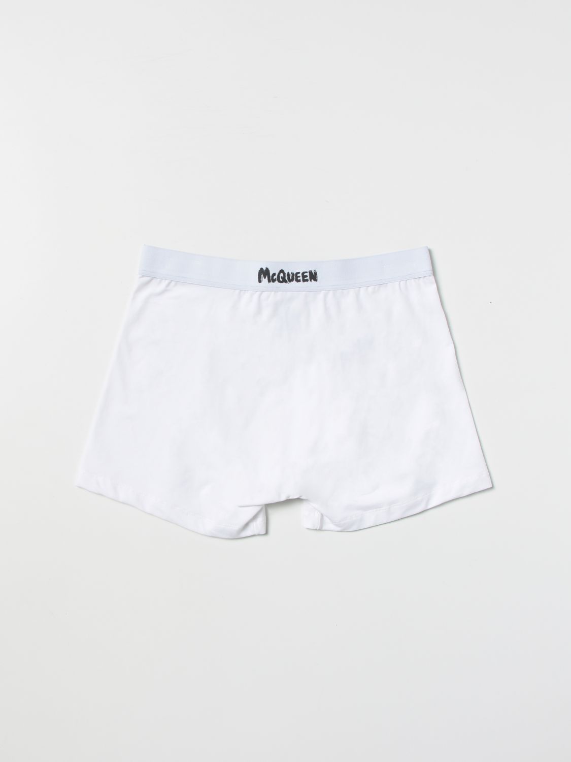 ALEXANDER MCQUEEN: cotton boxers - White | Alexander Mcqueen underwear ...