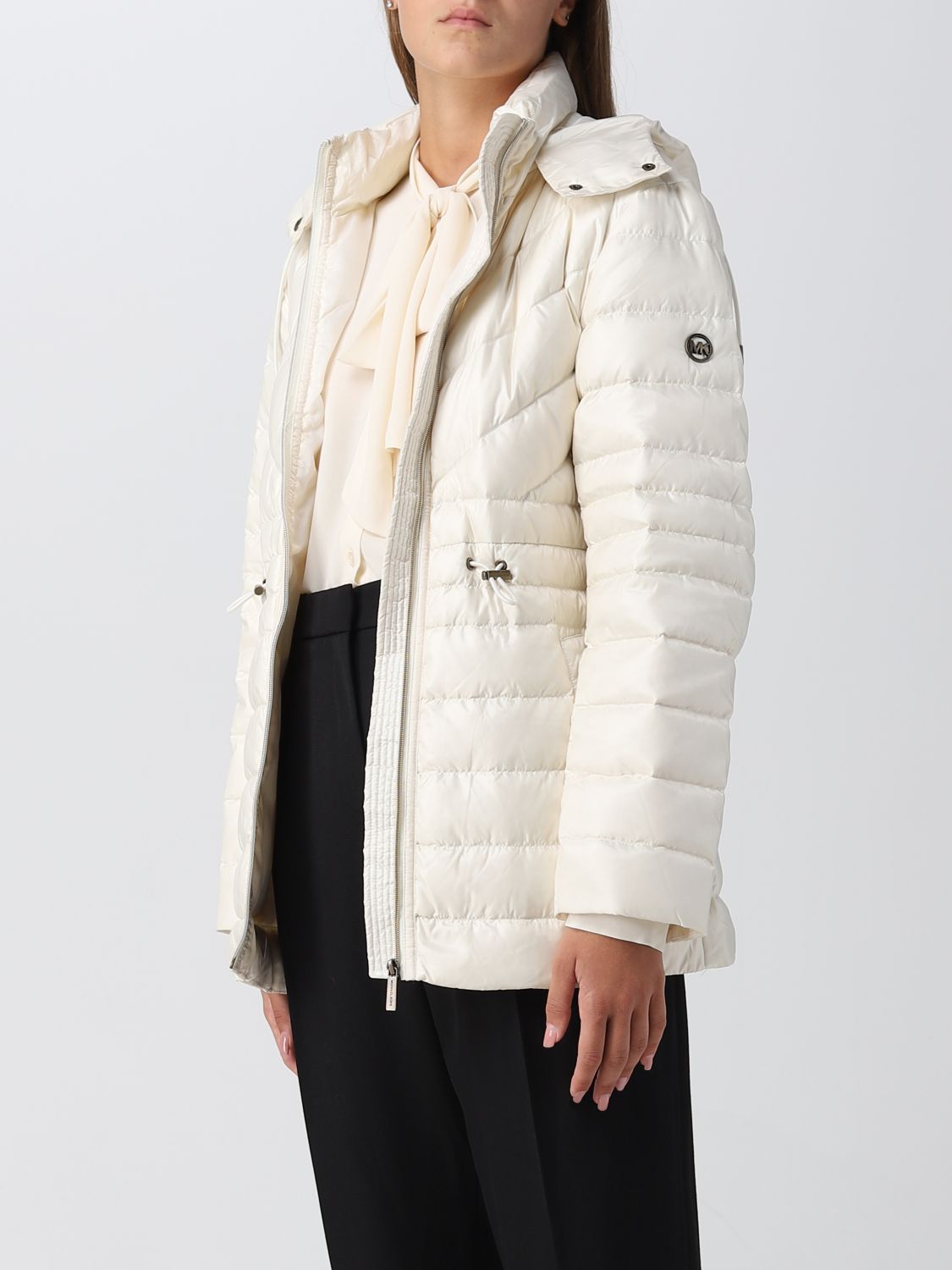 Michael Kors Outlet: jacket for woman - Ivory | Michael Kors jacket  MU2207447X online on 