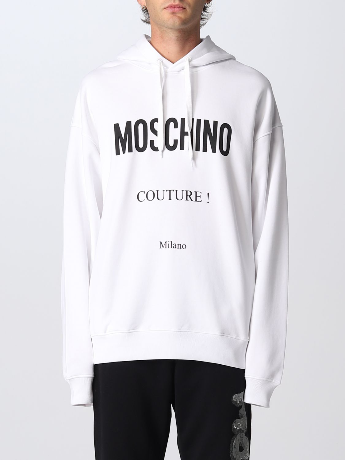 Moschino Sweatshirt  Couture Men In White