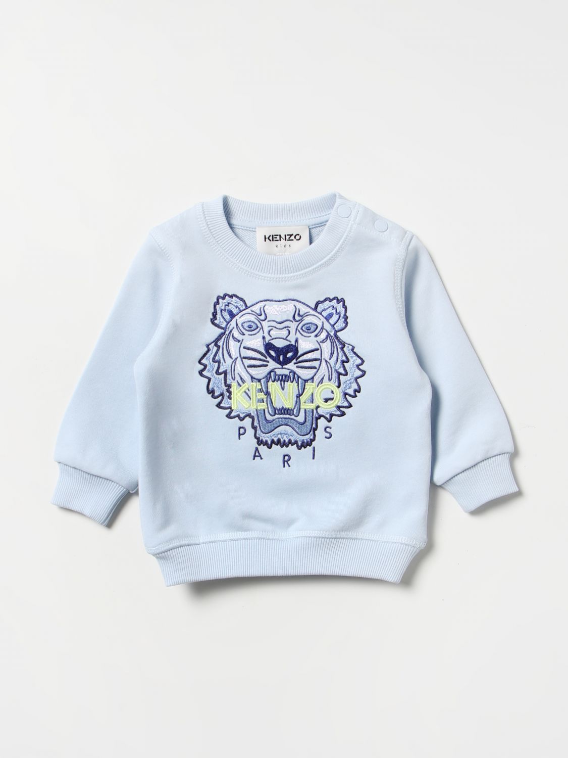 Halloween Baffle Buik KENZO JUNIOR: sweater for baby - Sky | Kenzo Junior sweater K05434 online  on GIGLIO.COM