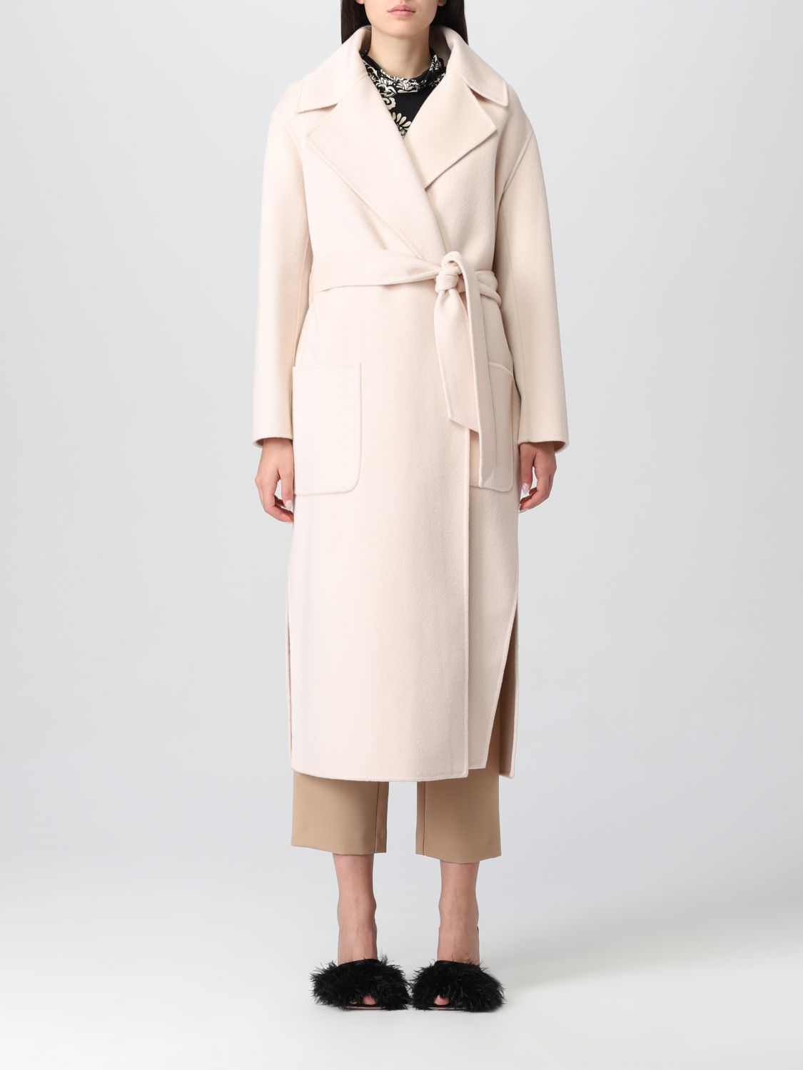 SIMONA CORSELLINI: coat for woman - White | Simona Corsellini coat ...