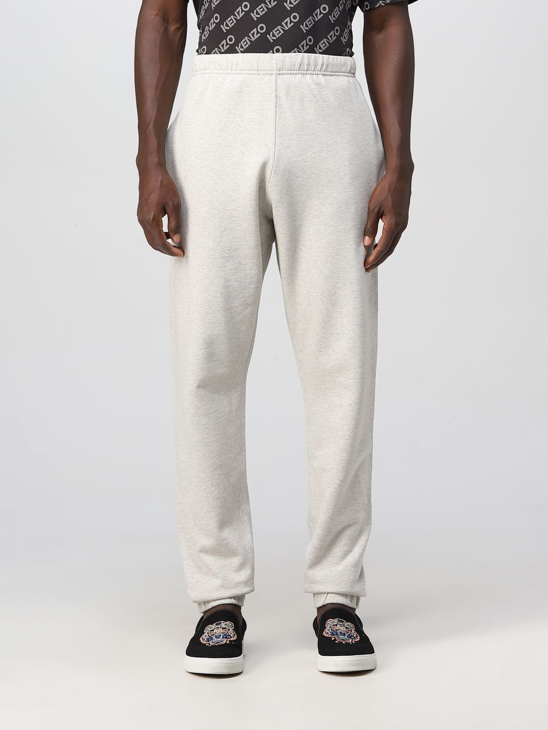 KENZO: pants for man - Grey | Kenzo pants FC65PA7934MF online at GIGLIO.COM