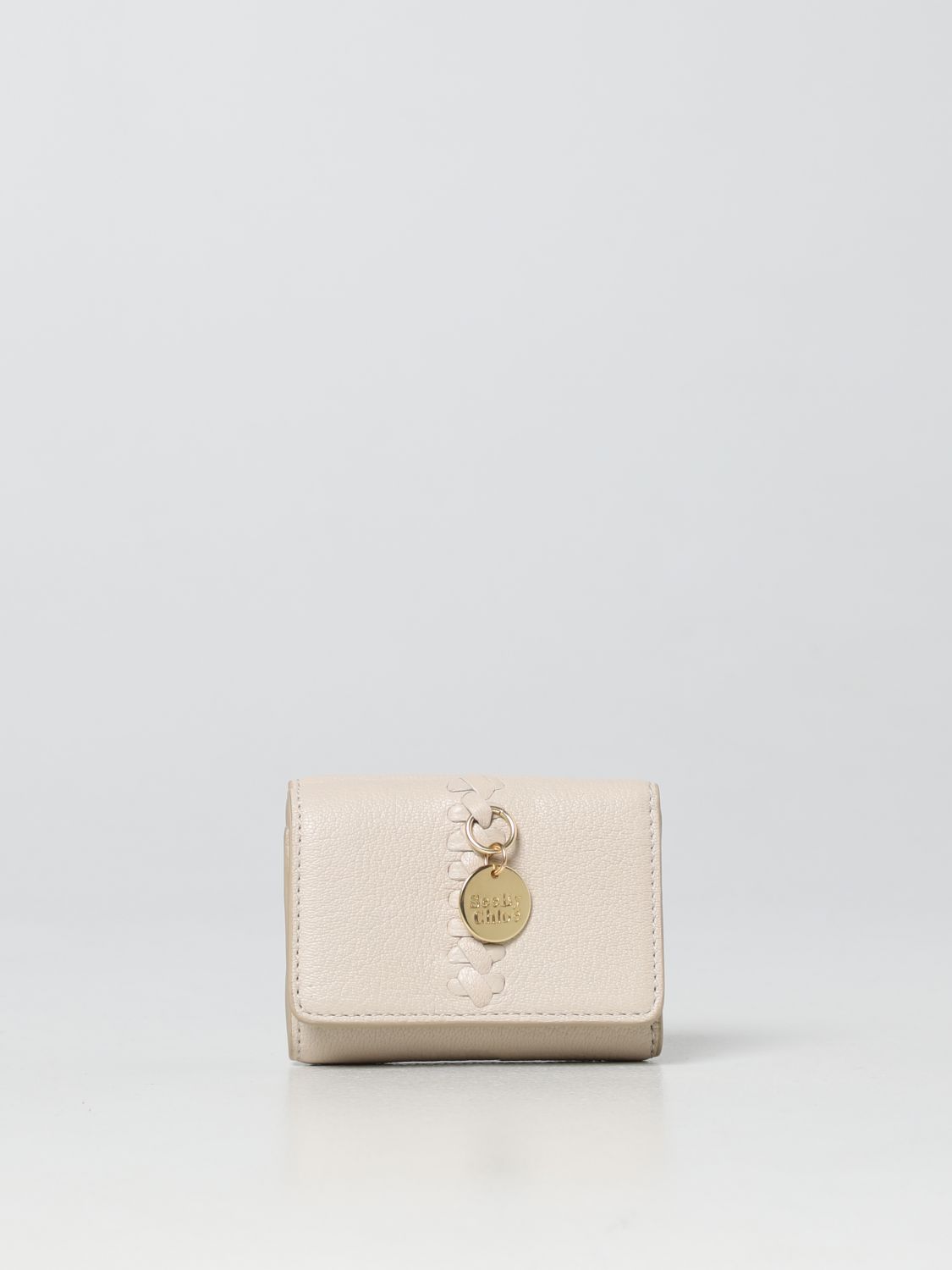 SEE BY CHLOÉ: Cartera para mujer, Beige | Cartera See By Chloé en GIGLIO.COM