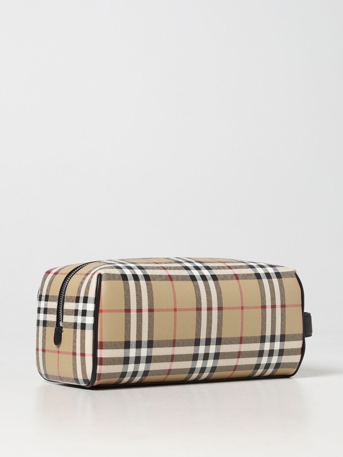 Cosmetic Case Burberry: Burberry beauty case with check pattern beige 2