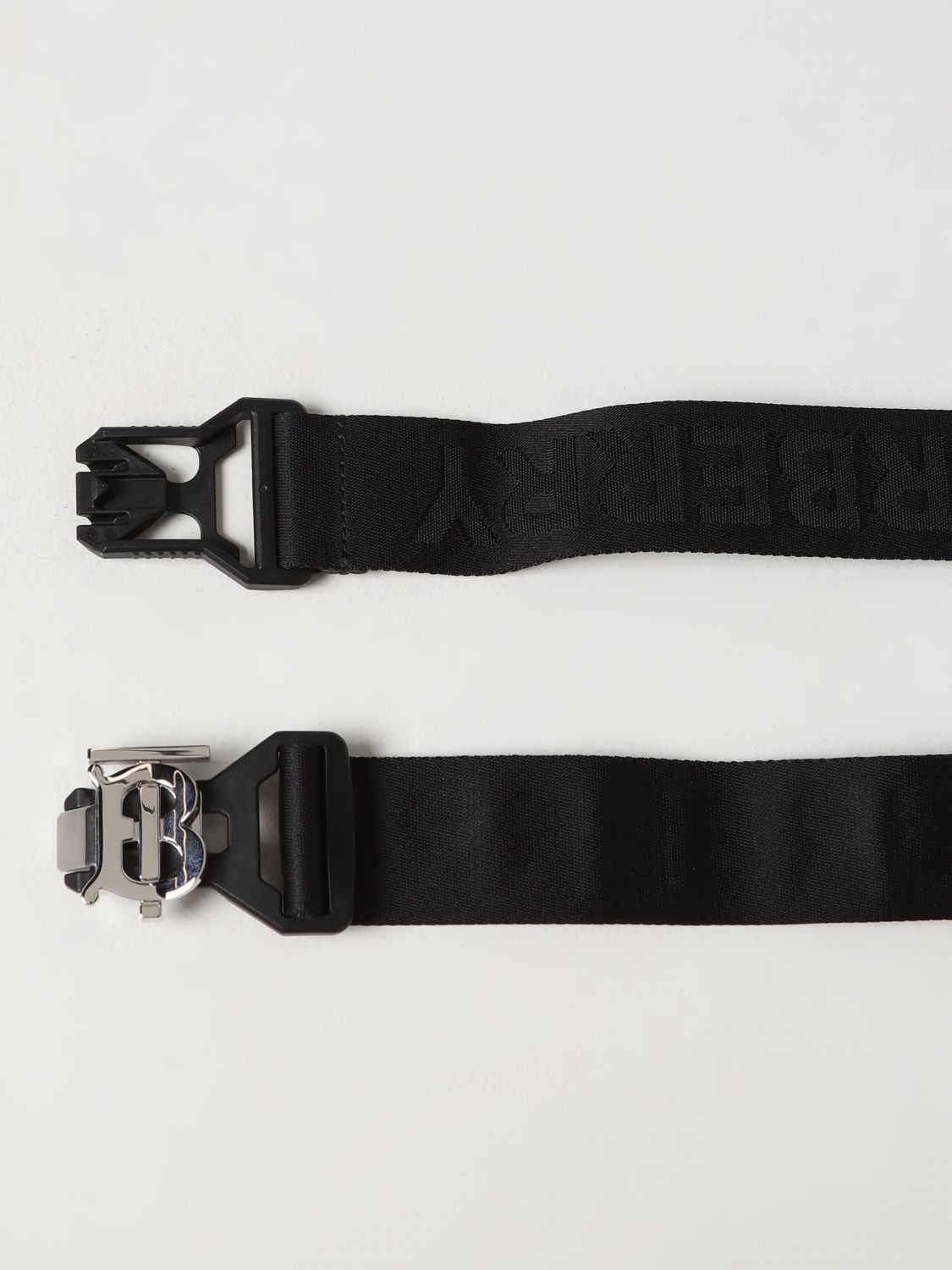 Cloth belt Burberry Black size 85 cm in Cloth - 33356000