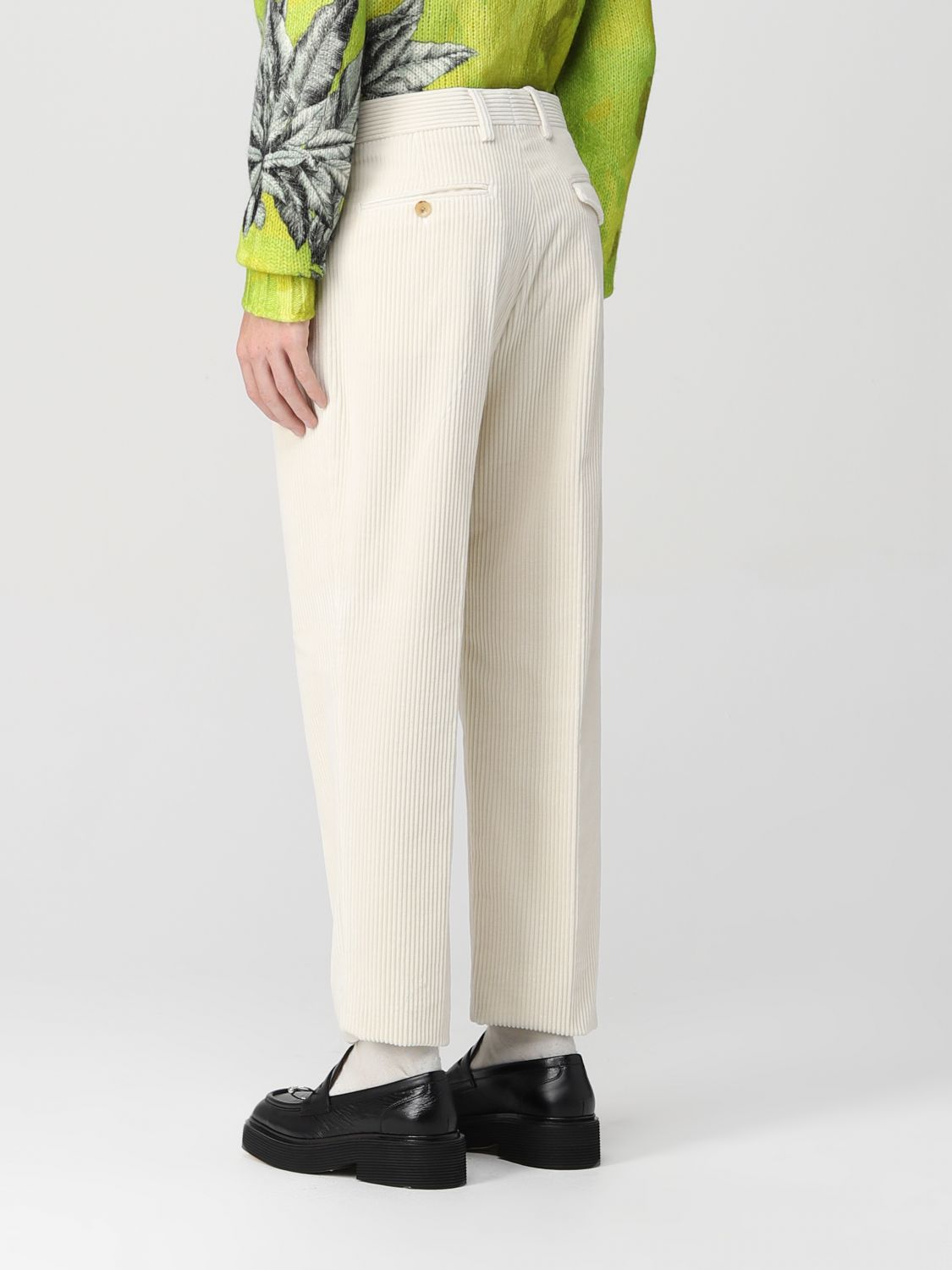 Pantalon Etro: Pantalon côtelé Classic Etro blanc 3