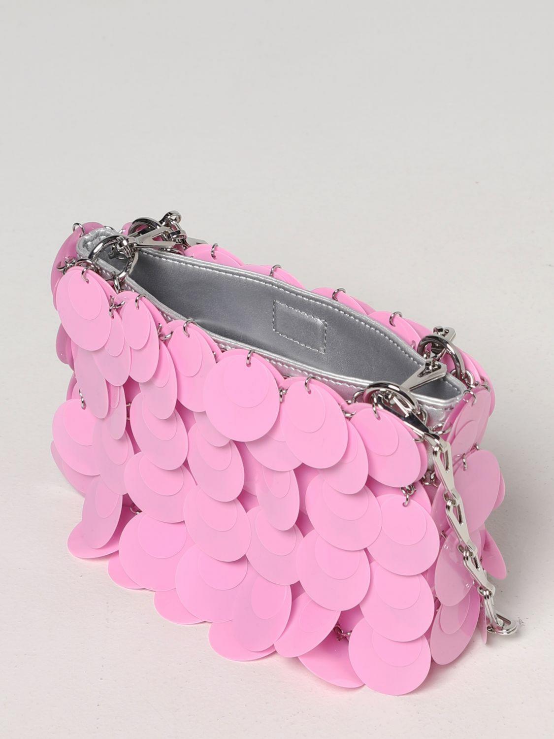 Borsa mini Paco Rabanne: Borsa Sparkle Nano Paco Rabanne rosa 5