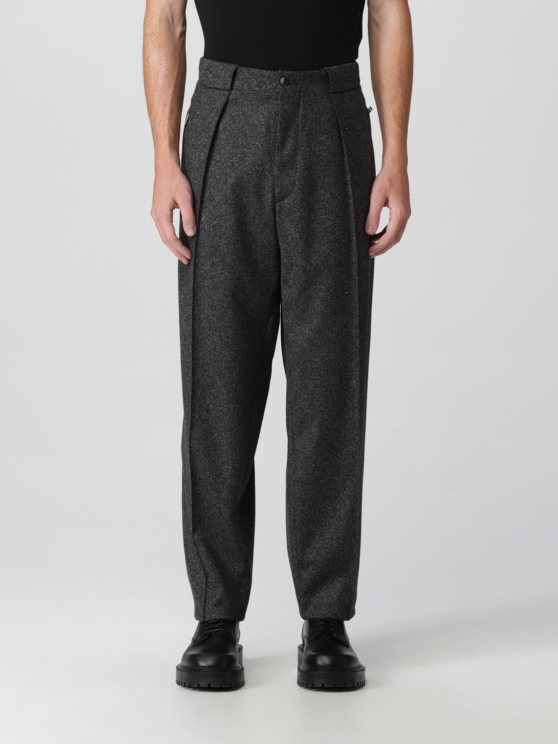 GIORGIO ARMANI: men's pants - Grey | Giorgio Armani pants 1SGPP0GMT03KI ...