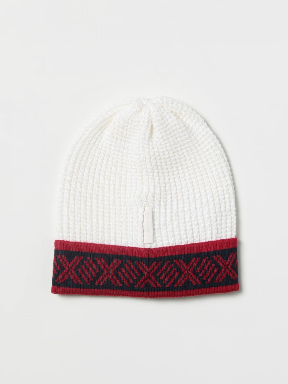 Cappello neonato Moncler: Cappello Moncler in lana vergine tricot panna 2