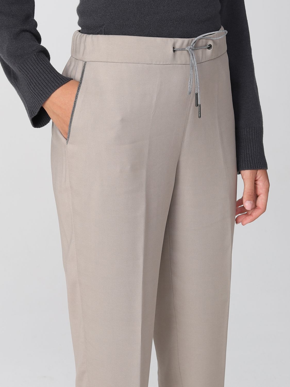 Pantalon Fabiana Filippi: Pantalon Fabiana Filippi femme taupe 3