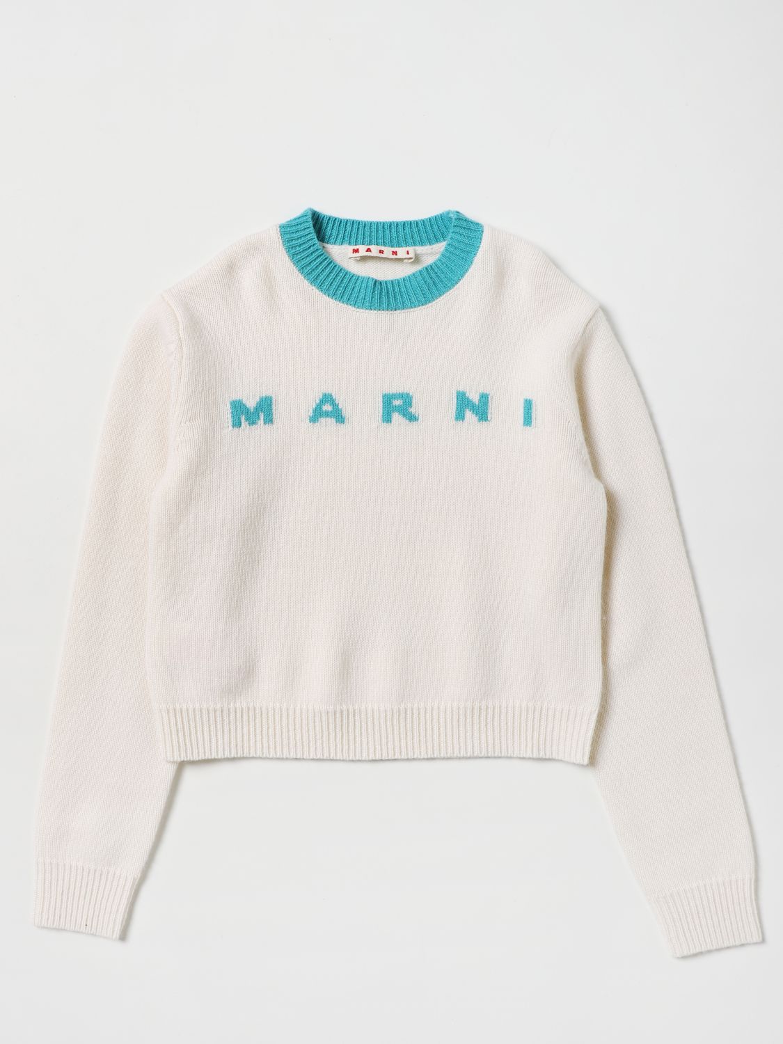 Maglia Marni: Maglia Marni in lana e cashmere bianco 1