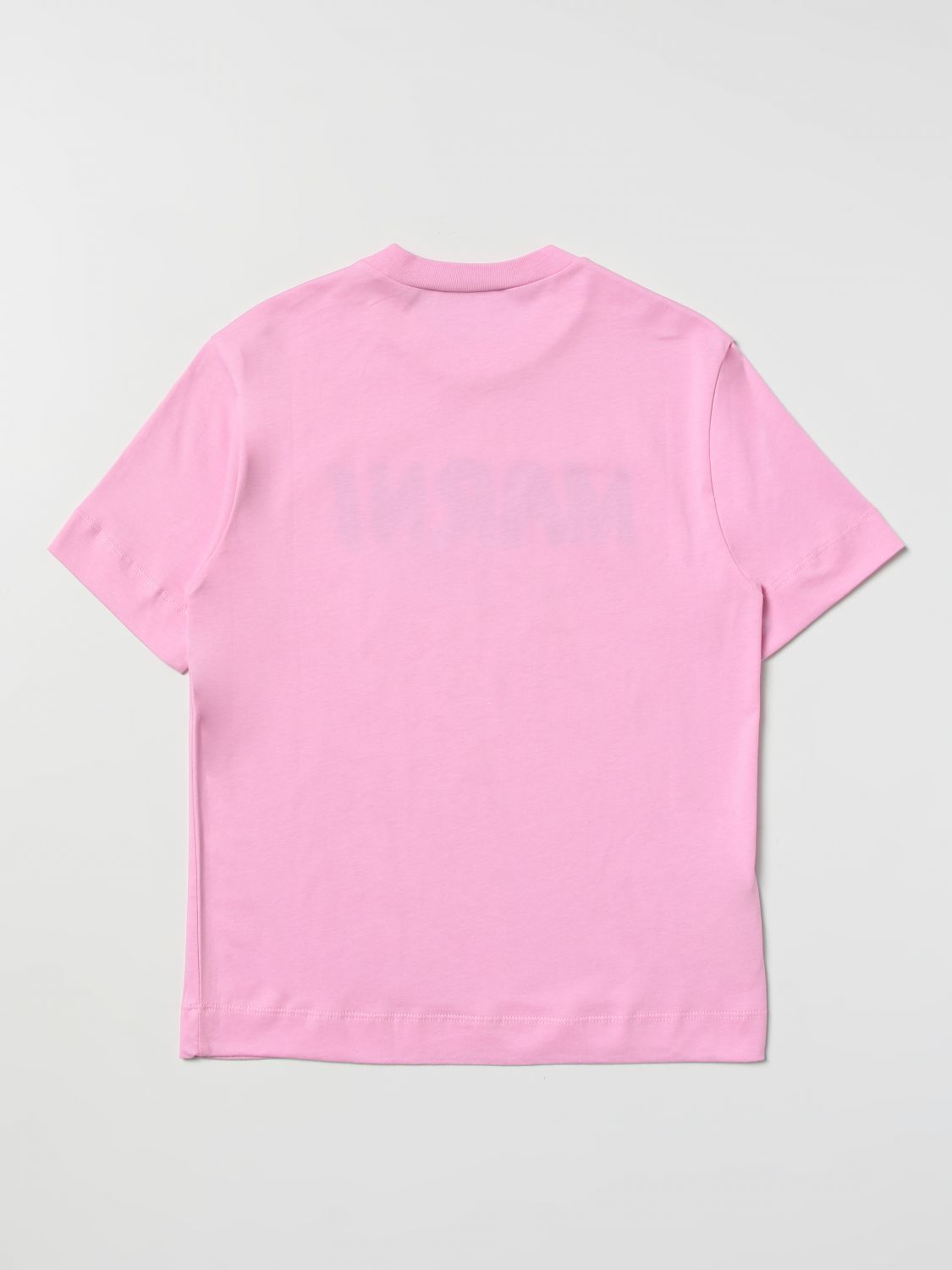 T-shirt Marni: T-shirt Marni con logo rosa 2