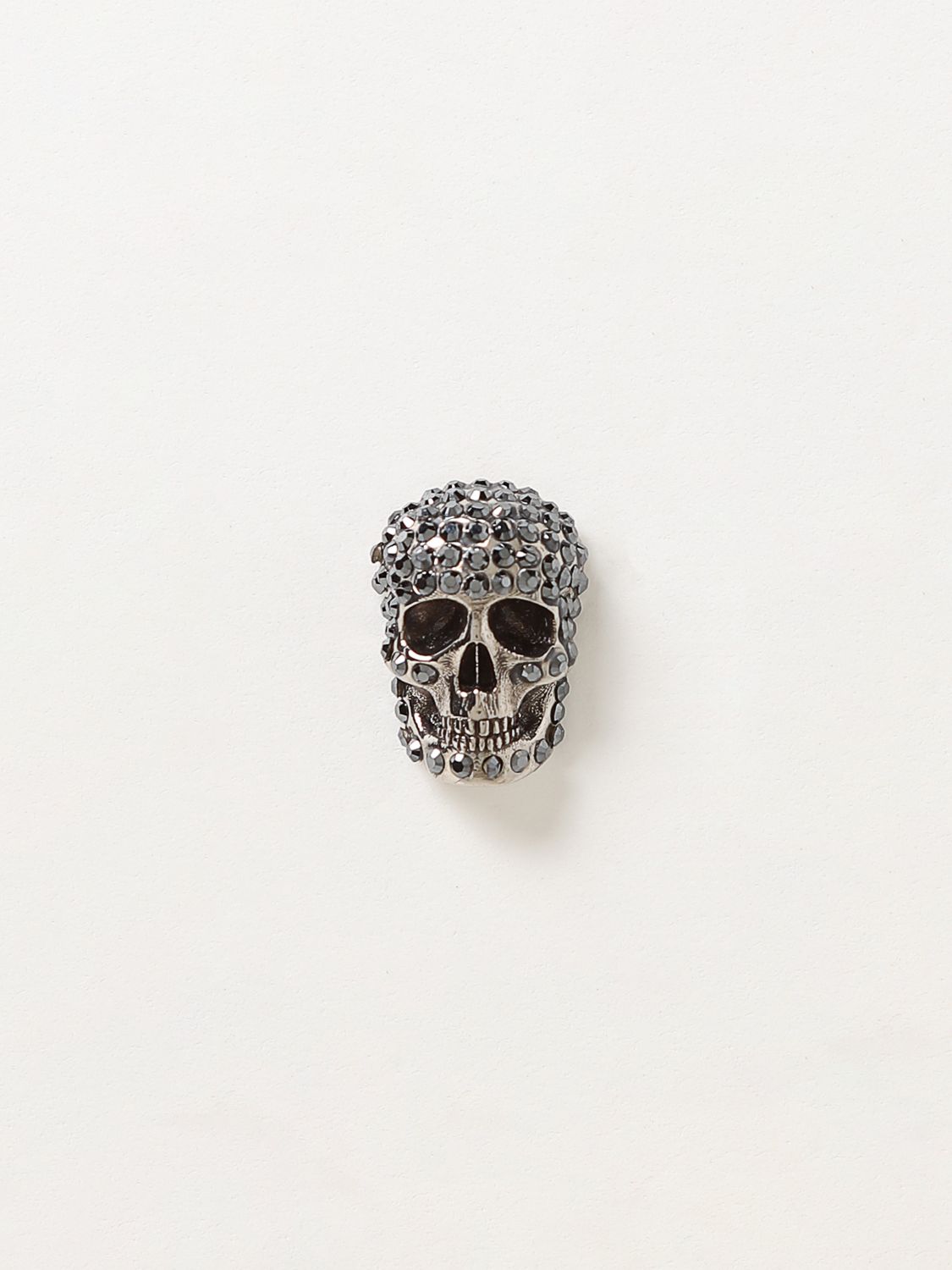 Alexander McQueen rhinestones pavé Skull earring