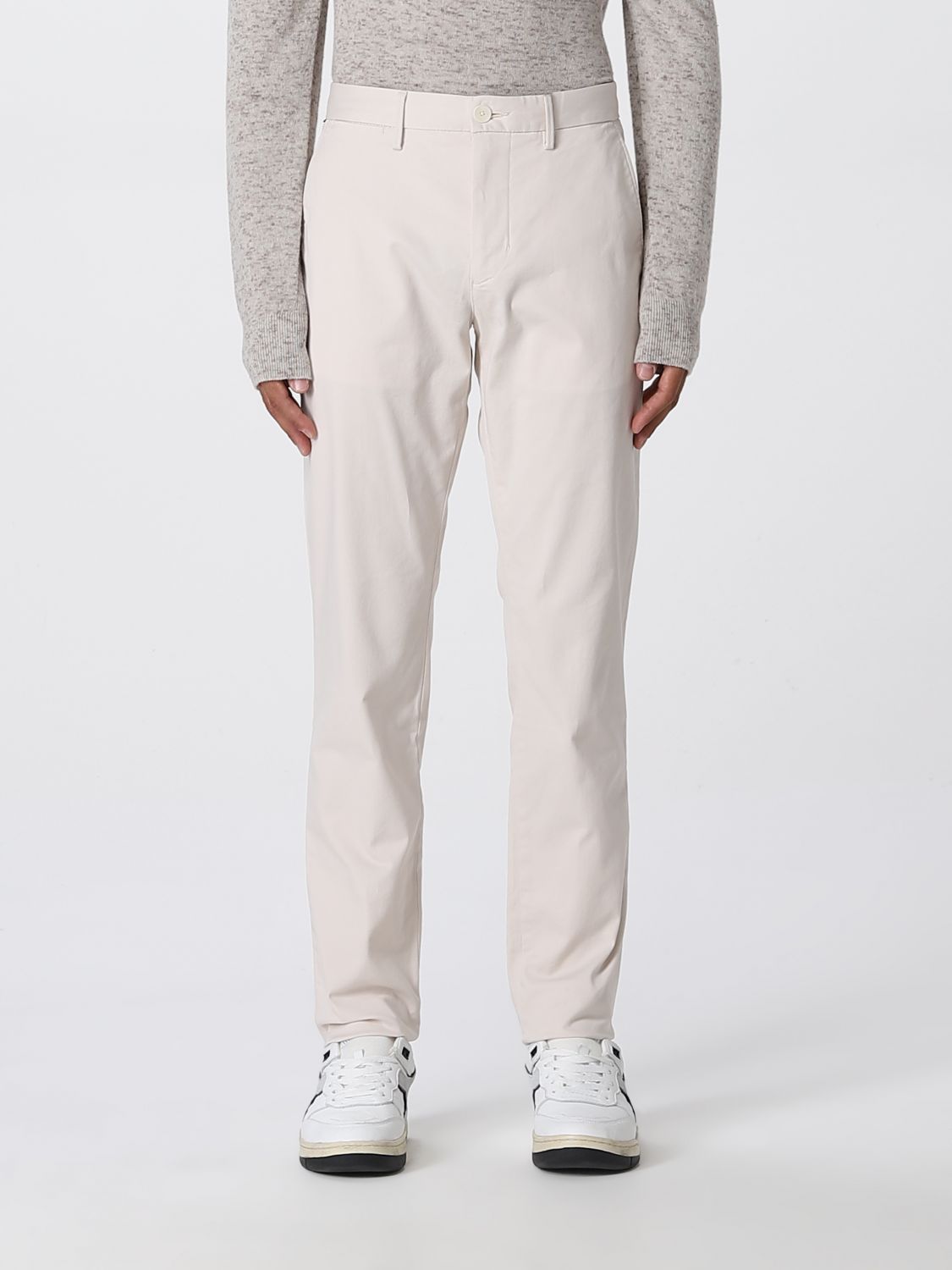TOMMY HILFIGER: organic cotton blend pants - White | Hilfiger pants MW0MW25601 online on GIGLIO.COM