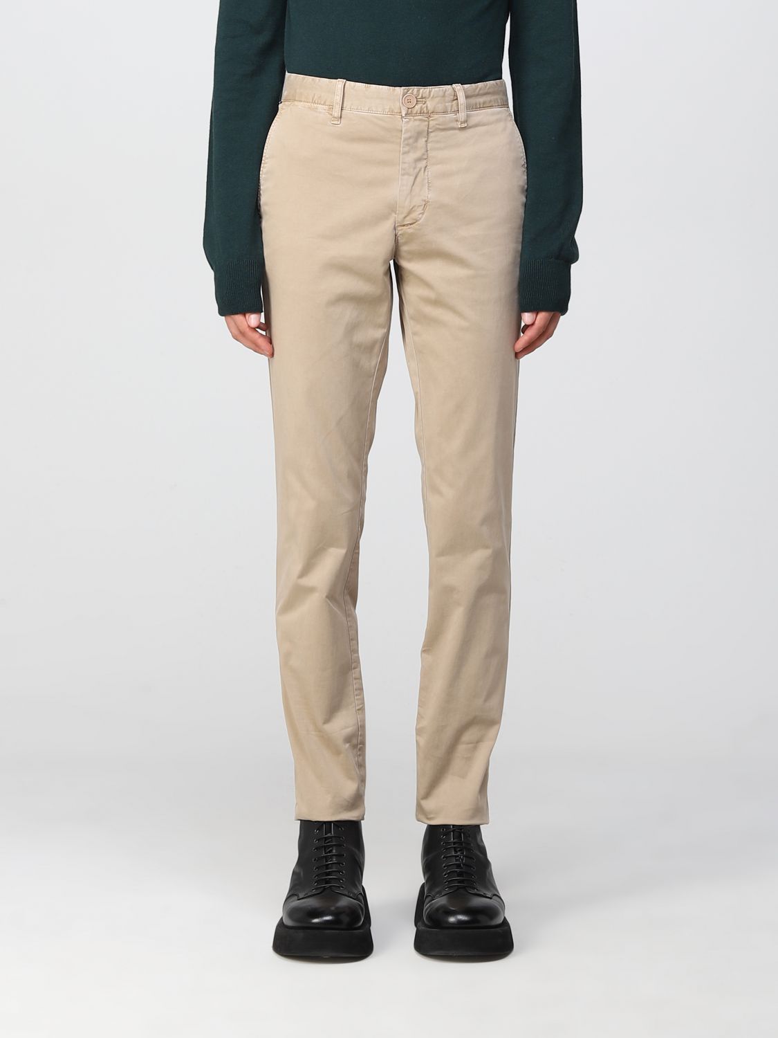 TOMMY Bleecker TH Flex cotton blend pants - Beige | Tommy Hilfiger pants online GIGLIO.COM