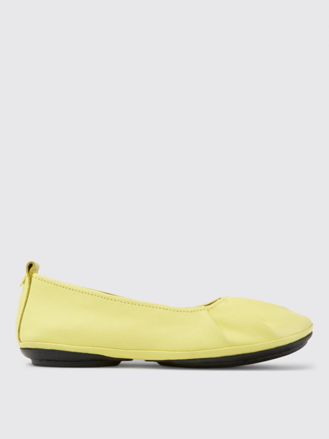 light yellow ballet flats