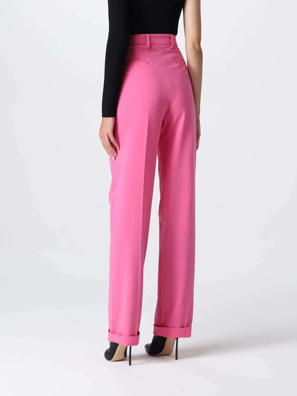 bright pink trousers womens