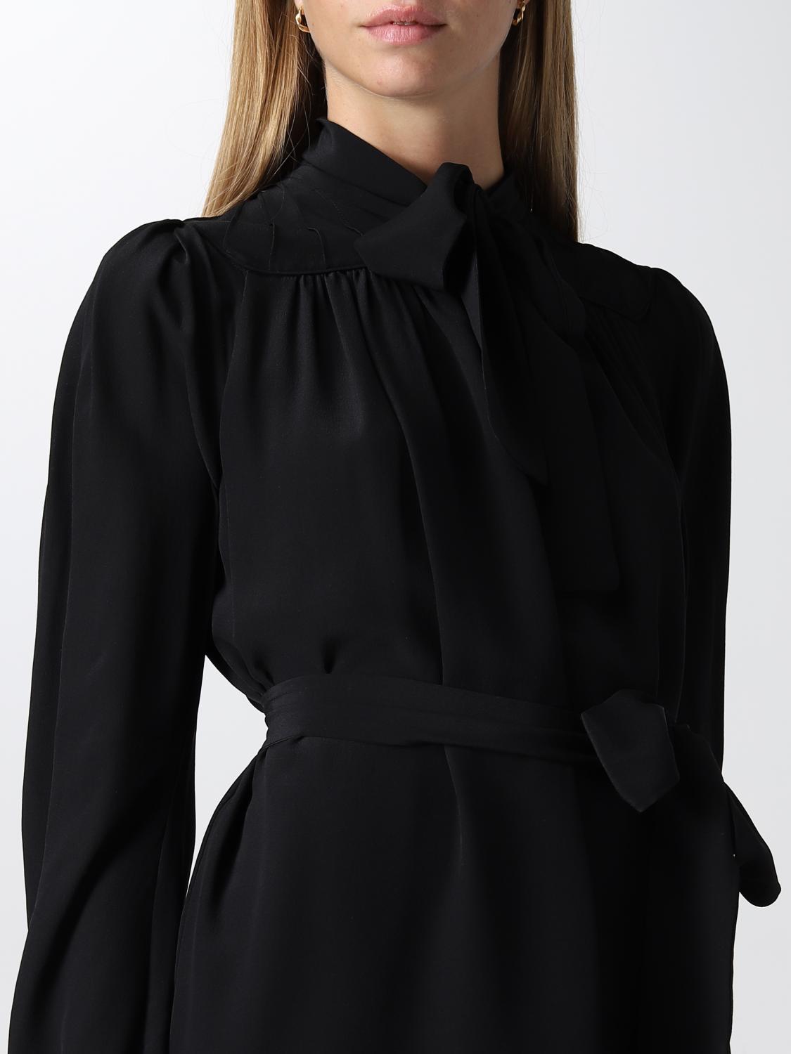 Abito Dsquared2: Abito mini Dsquared2 in seta nero 3