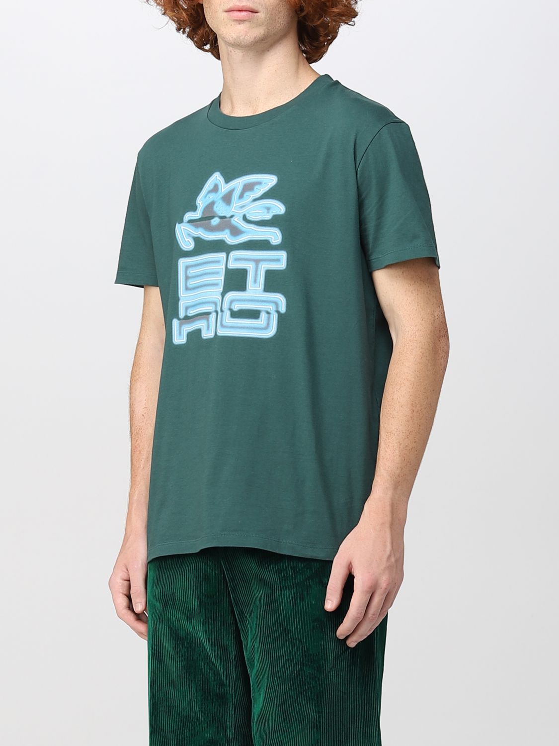 Camiseta Etro: Camiseta Etro para hombre verde 4