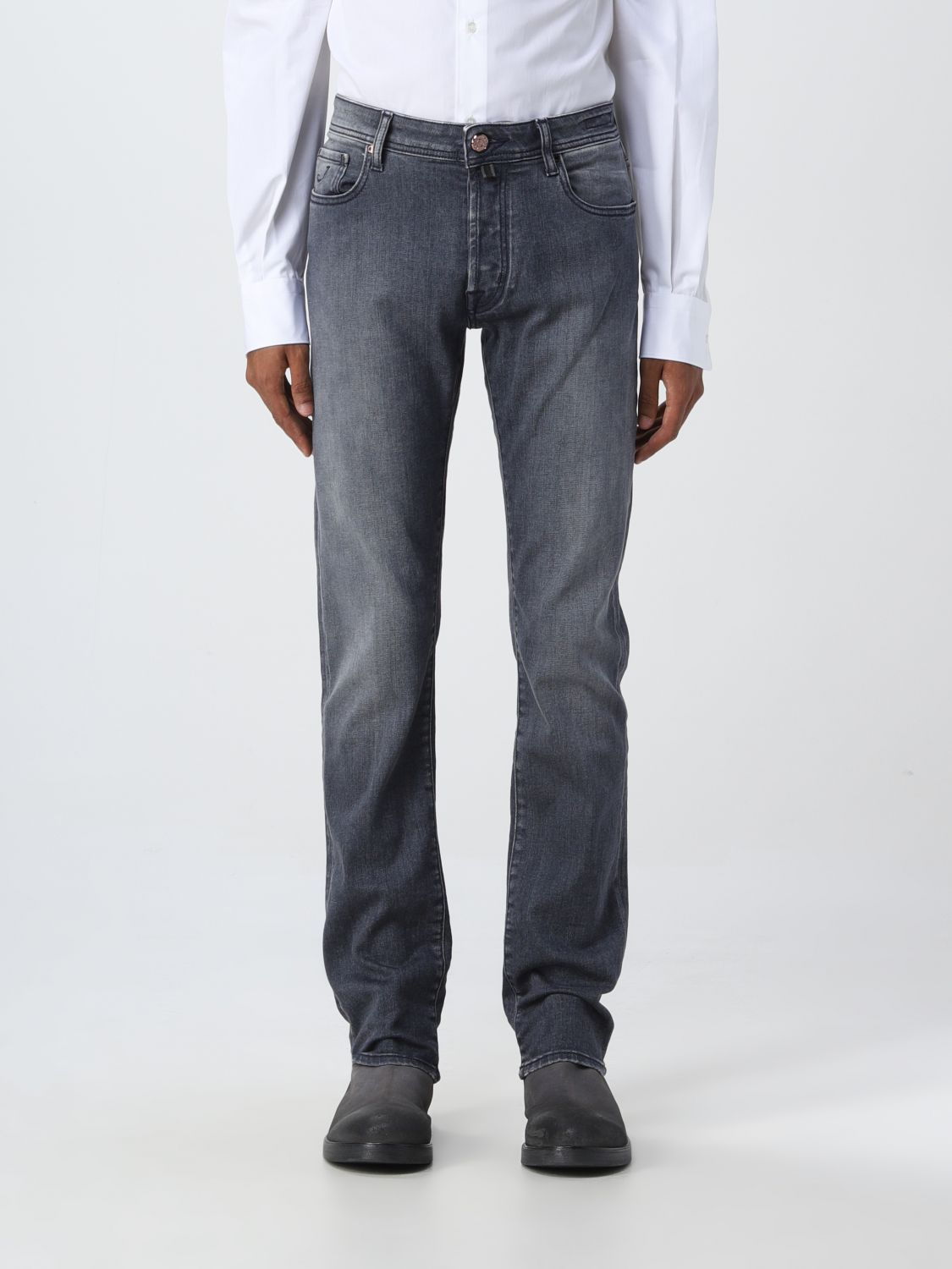 JACOB COHEN: pants for man - Grey | Jacob Cohen pants UQM0430S3618 ...