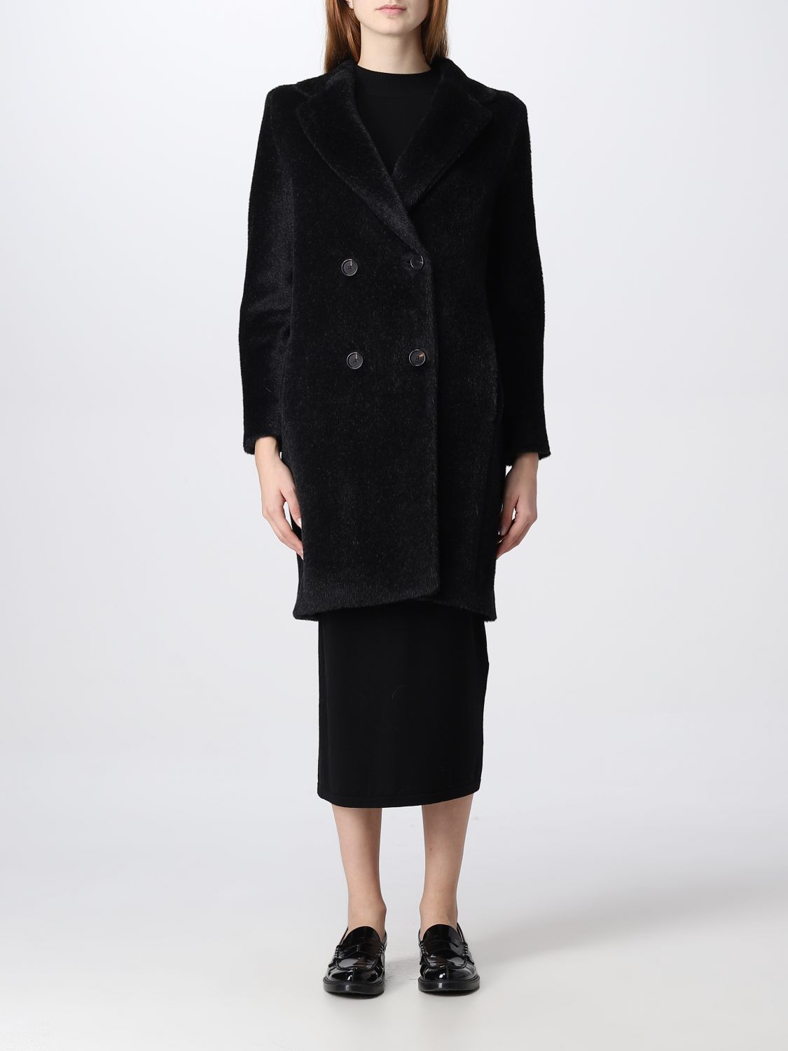 'S MAX MARA: coat for woman - Black | 'S Max Mara coat 90162023600 ...
